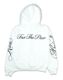 Tax The Poor Fur Hoodie White